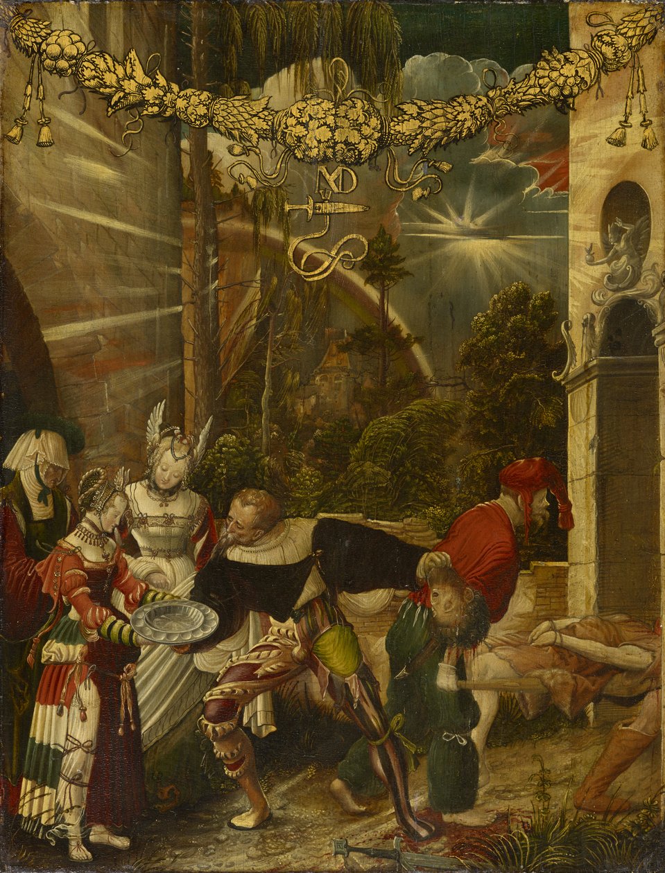 Keresztelő Szent János lefejezése, 1517 körül (olaj fenyőfán) alkotó: Niklaus Manuel