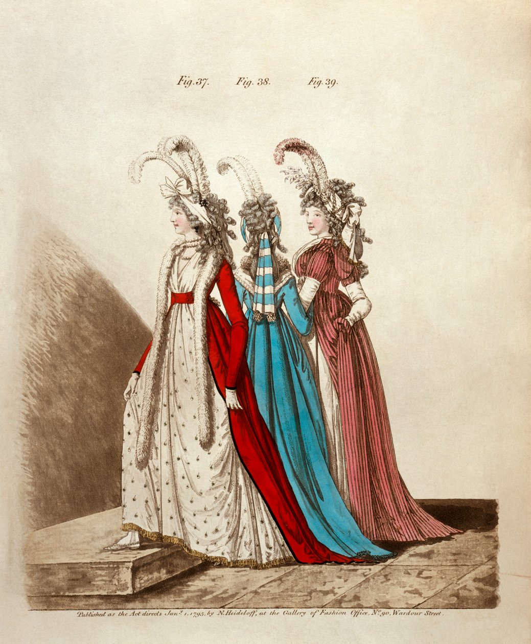 Délutáni ruhák, 1795 alkotó: Niklaus von Heideloff