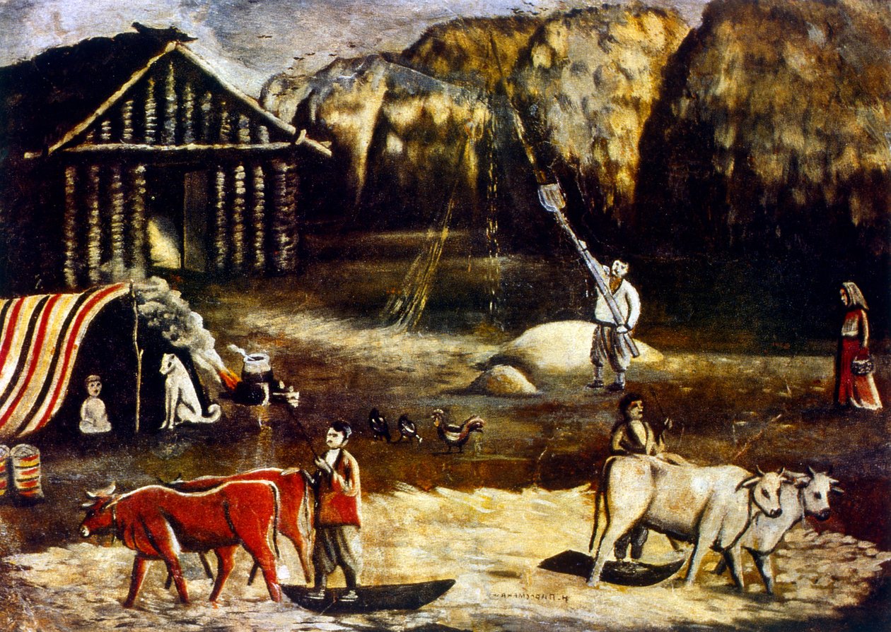 Farm jelenet alkotó: Niko Pirosmani