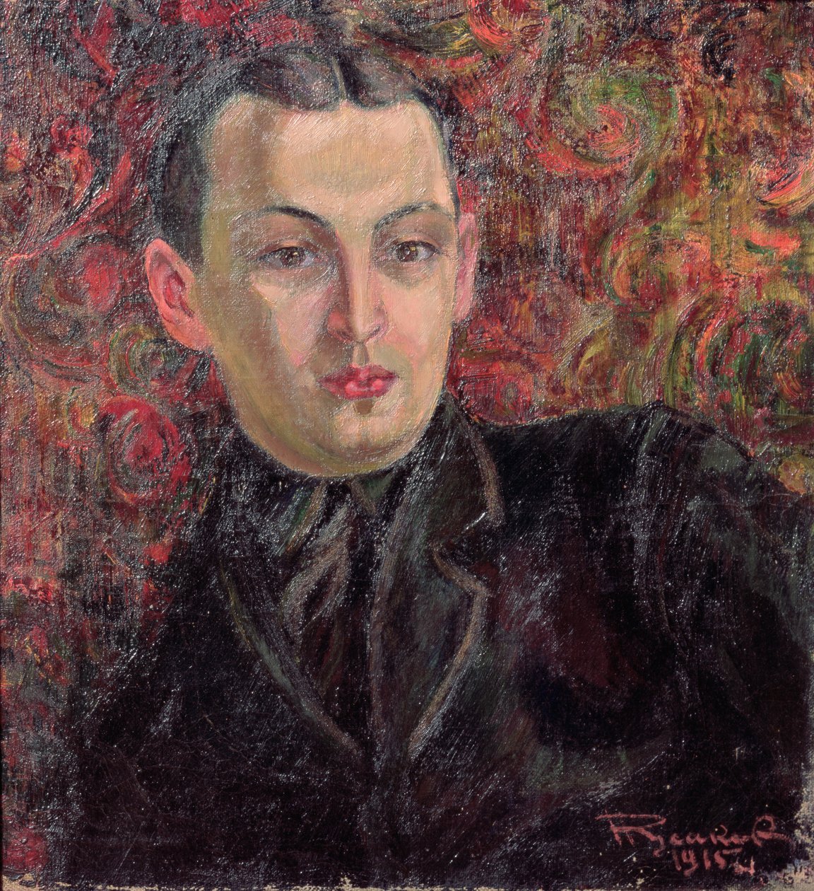 Alekszandr Rodcsenko (1891-1956) portréja 1915 alkotó: Nikolai Afanasyevich Russakov