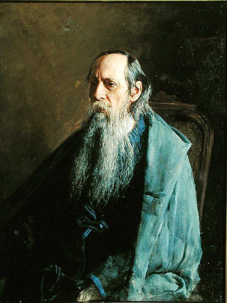 A szerző portréja, Michail Saltykov-Shchedrin alkotó: Nikolai Aleksandrovich Yaroshenko