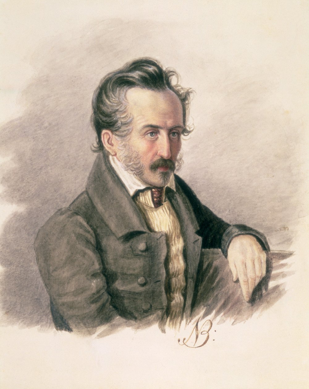 Volkonszkij herceg portréja, 1849 körül alkotó: Nikolai Alexandrovich Bestuzhev