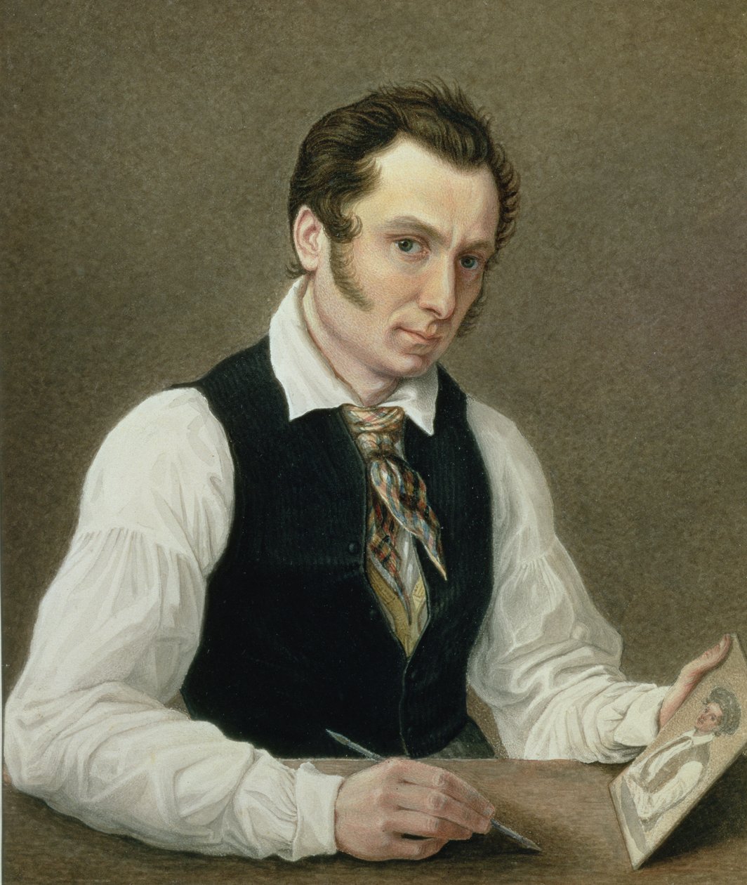 Önarckép a Péter börtönben, 1836 alkotó: Nikolai Alexandrovich Bestuzhev