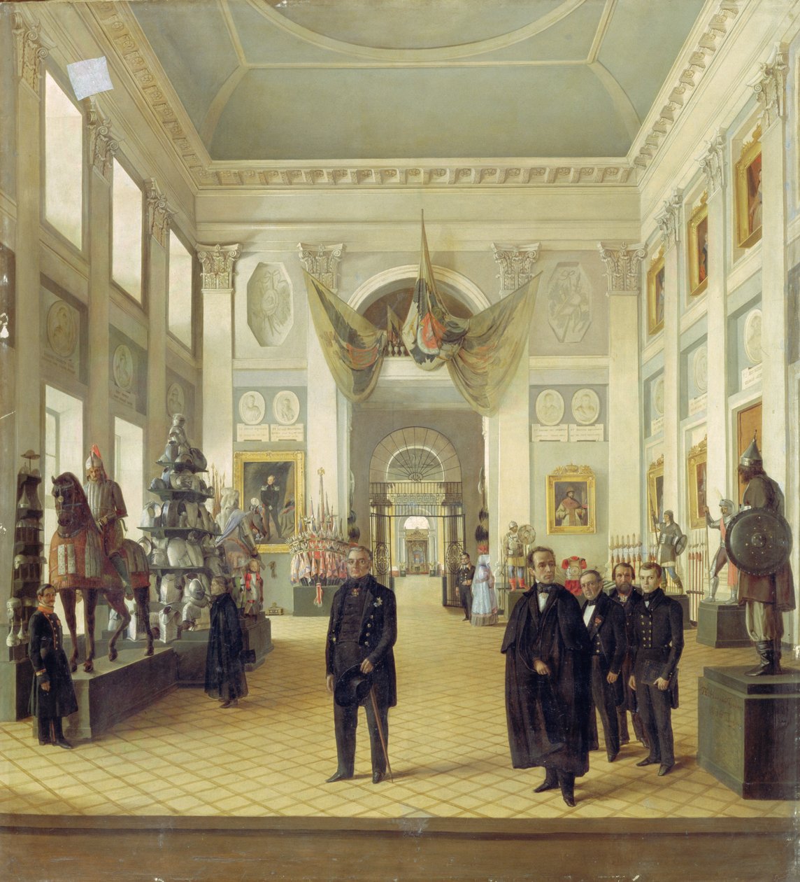 A Kreml fegyvertárának belseje, 1844 alkotó: Nikolai Alexeyevich Burdin