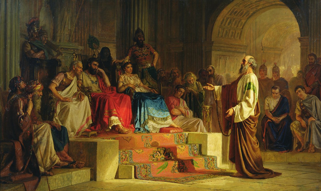 Pál apostol tárgyalása alkotó: Nikolai K. Bodarevski