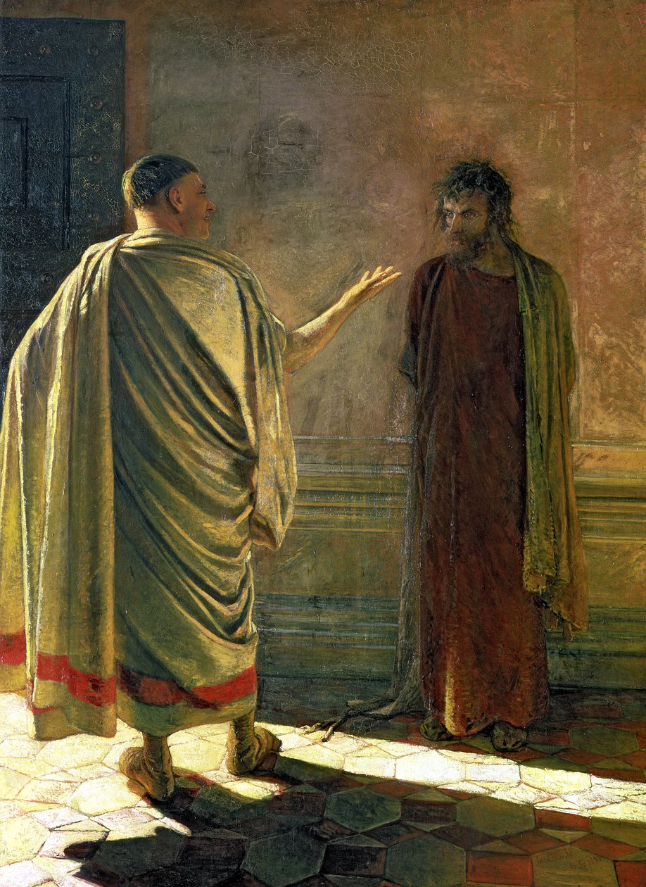 Mi az igazság (Krisztus és Pilátus) 1890 alkotó: Nikolai Nikolaevich Ge