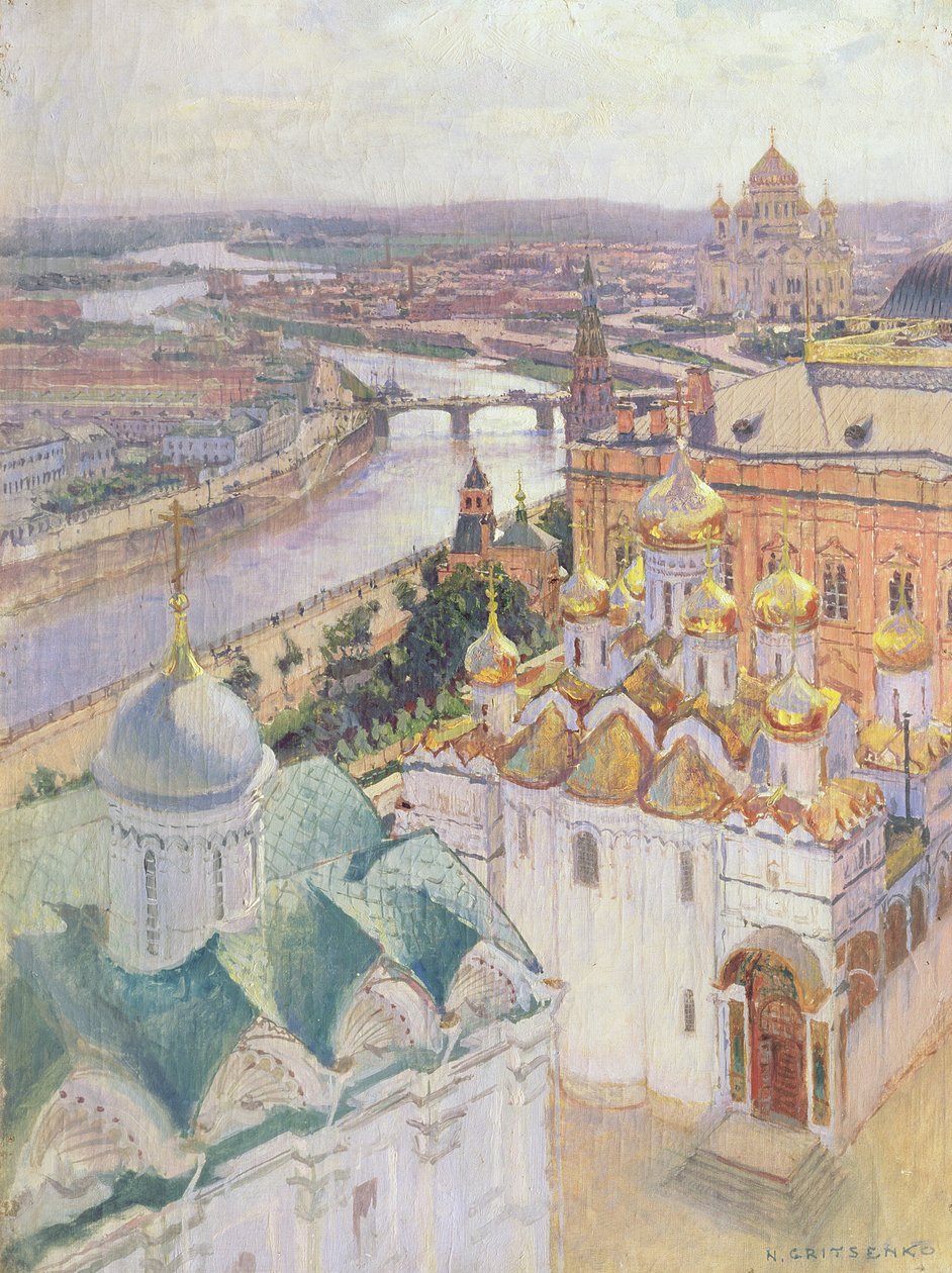 Moszkva kilátása a Nagy Iván harangtornyából, 1896 alkotó: Nikolai Nikolaevich Gritsenko