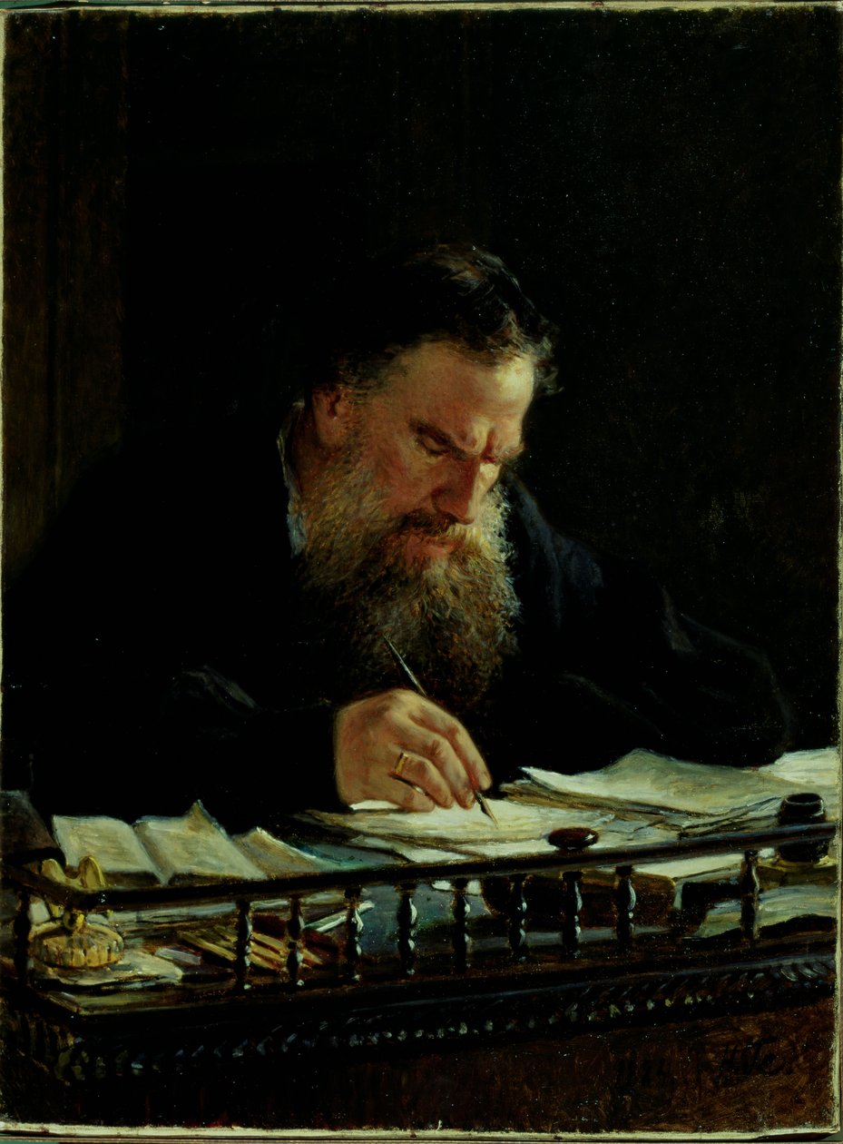 Lev Tolsztoj (1828-1910) portréja alkotó: Nikolai Nikolajevitch Gay