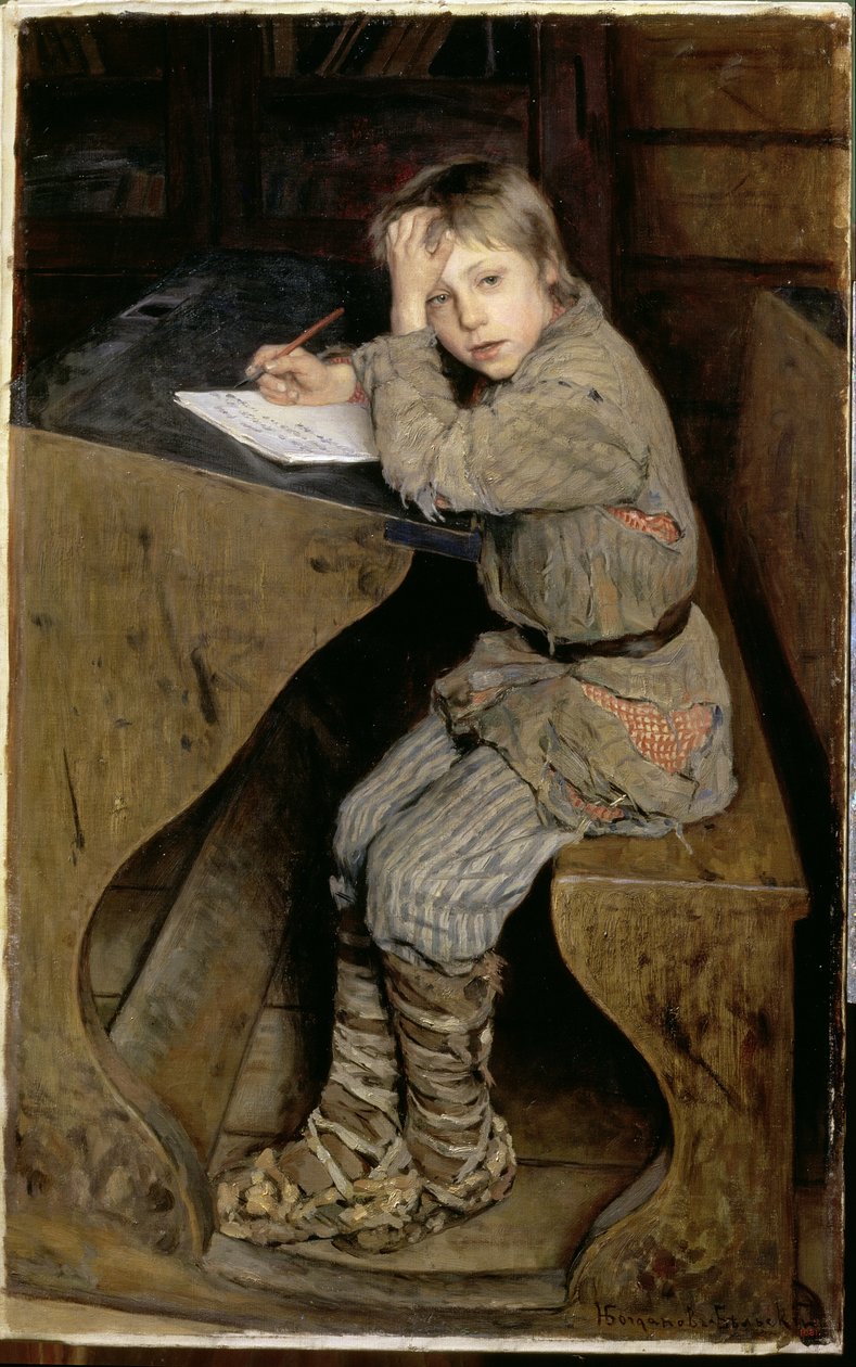 Az esszé, 1903 körül alkotó: Nikolai Petrovich Bogdanov Belsky