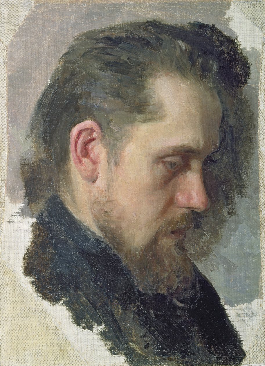 Nyikolaj Pomjalovszkij szerző portréja, 1860 alkotó: Nikolai Vasilievich Nevrev