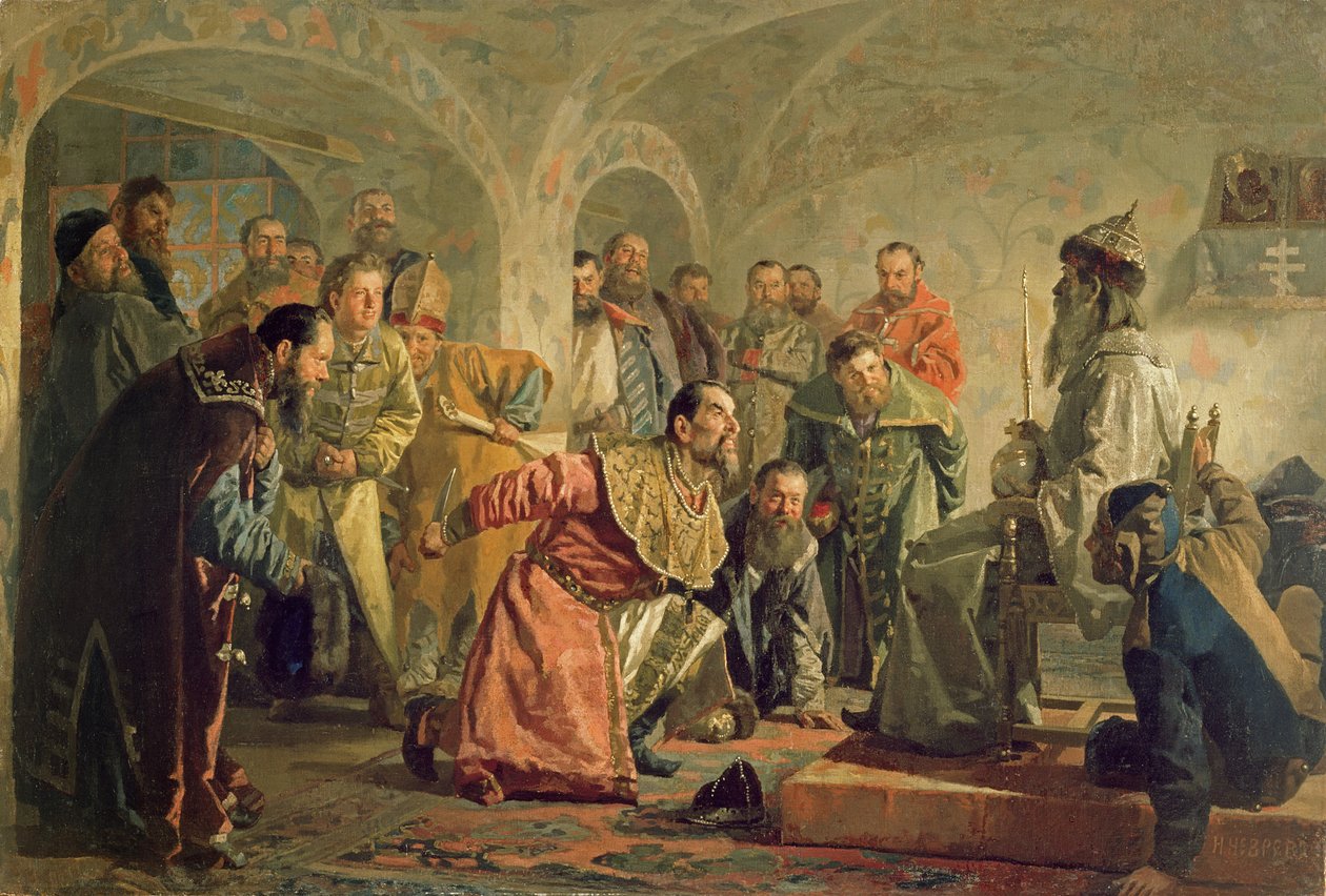 Az Oprichnina IV. Iván udvarában (1530-84) alkotó: Nikolai Vasilievich Nevrev