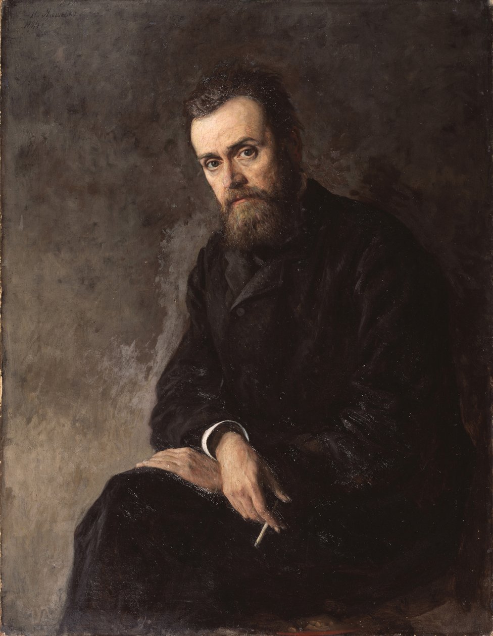 A szerző portréja, Gleb Uspensky 1843-1902, 1884 alkotó: Nikolai Aleksandrovich Yaroshenko