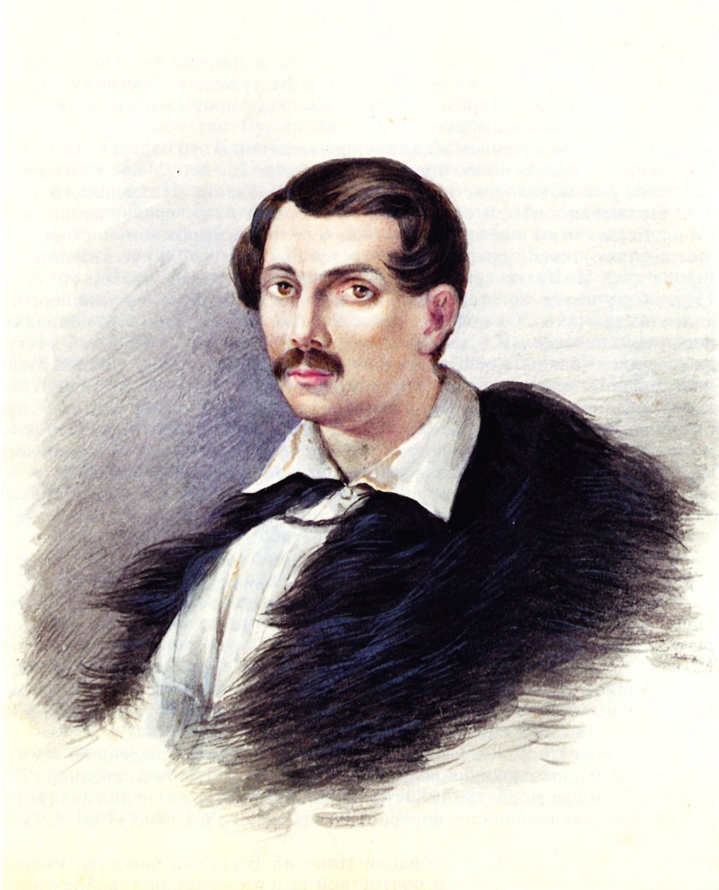 Alekszandr Alekszandrovics Bestuzsev dekabrista portréja 1797-1837, 1839 alkotó: Nikolai Alexandrovich Bestuzhev
