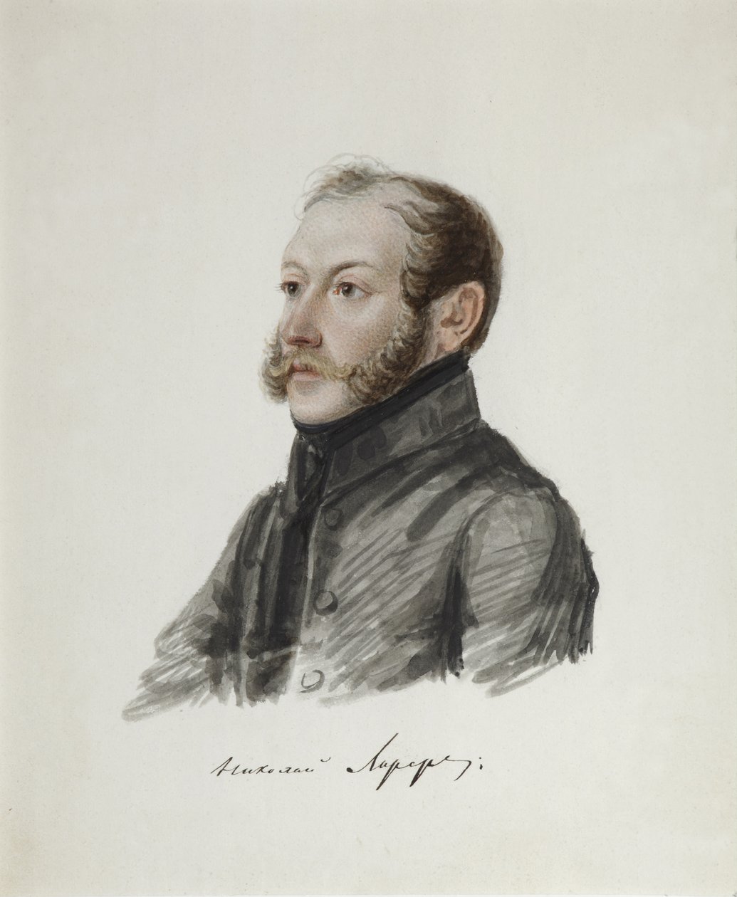 Nikolai Lorer dekabrista portréja 1794-1873, 1832-1833 alkotó: Nikolai Alexandrovich Bestuzhev