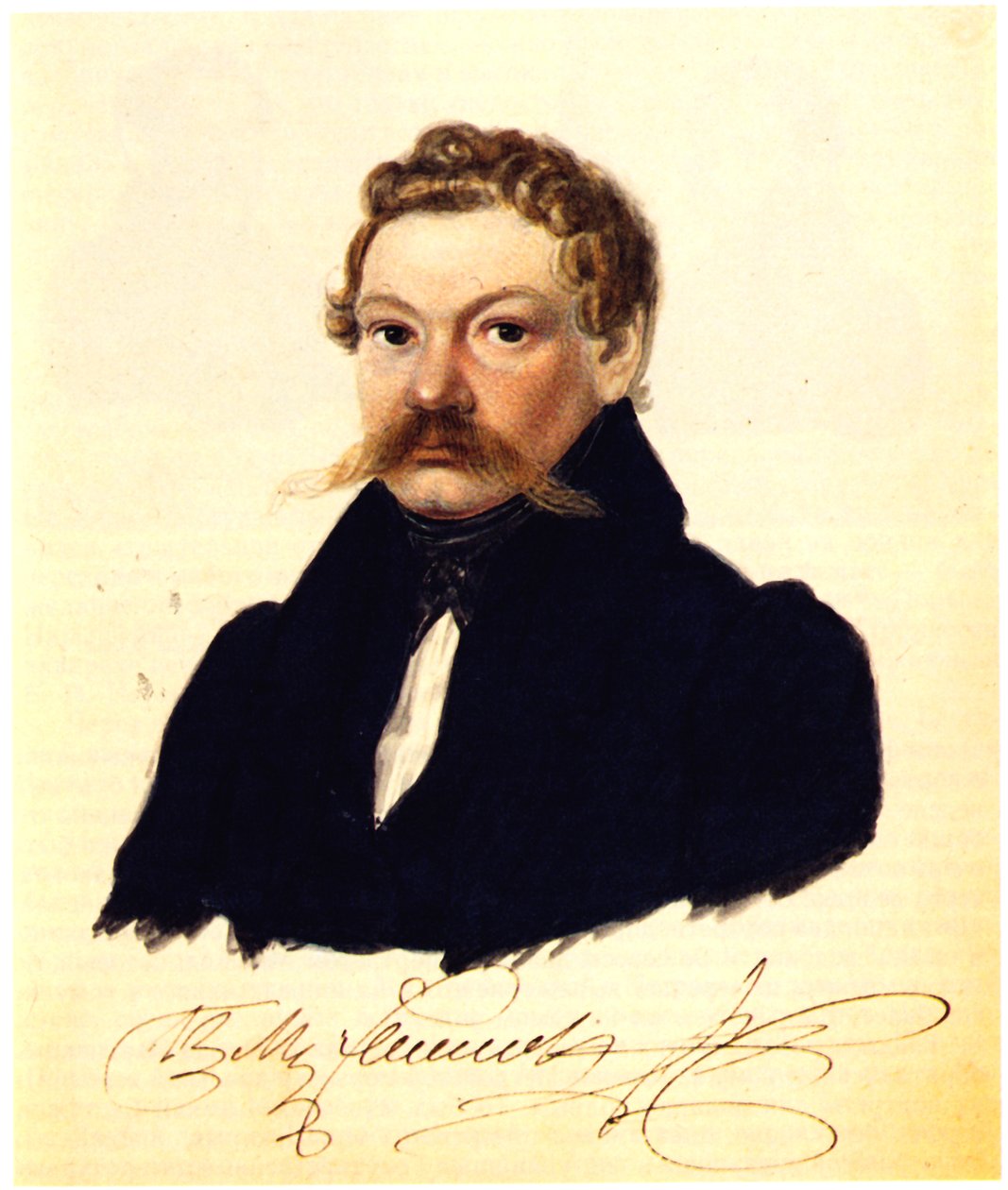 Pjotr Muhanov dekabrista portréja 1799-1854, 1832-1833 alkotó: Nikolai Alexandrovich Bestuzhev