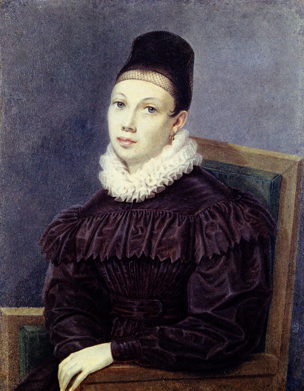 Elizabeth Petrovna Naryskina portréja 1801-1867, 1832 alkotó: Nikolai Alexandrovich Bestuzhev