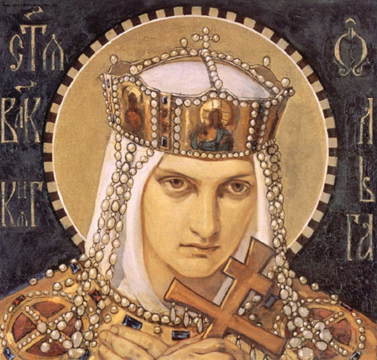 Szent Olga, Kijev hercegnője, a 19. század második fele. alkotó: Nikolai Alexandrovich Bruni