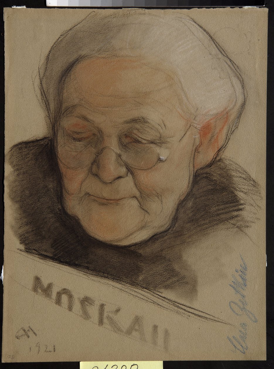 Clara Zetkin portréja (született: Eisneer alkotó: Nikolai Andreevich Andreev