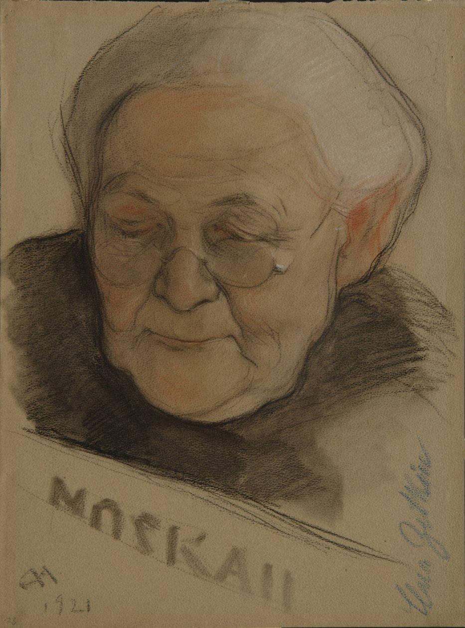 Clara Zetkin portréja 1857-1933, 1921 alkotó: Nikolai Andreevich Andreev
