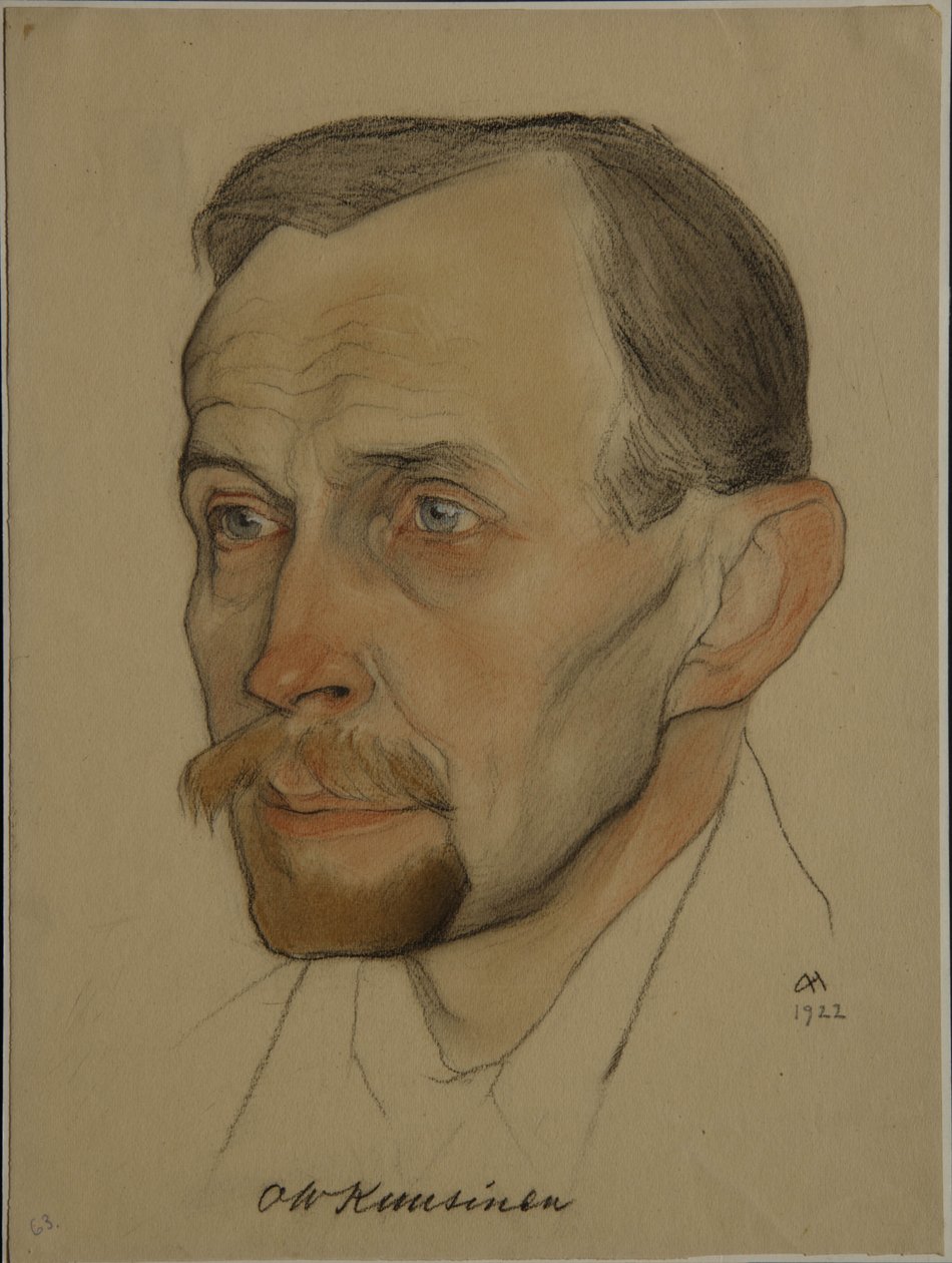 Otto Wilhelm Wille Kuusinen portréja 1881-1964, 1922 alkotó: Nikolai Andreevich Andreev