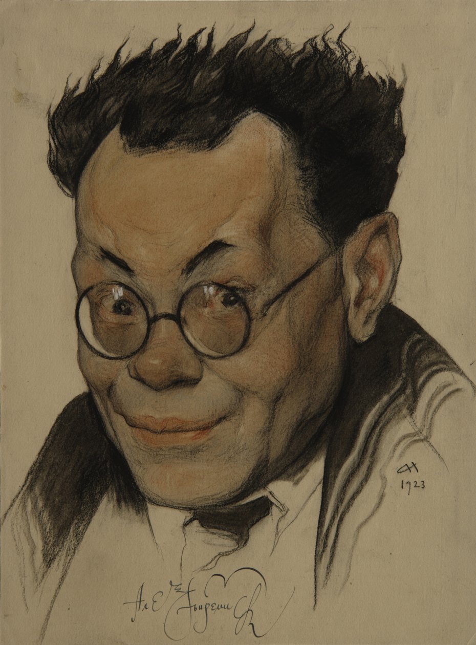 A szerző portréja, Alekszej M. Remizov 1877-1957, 1923 alkotó: Nikolai Andreevich Andreev