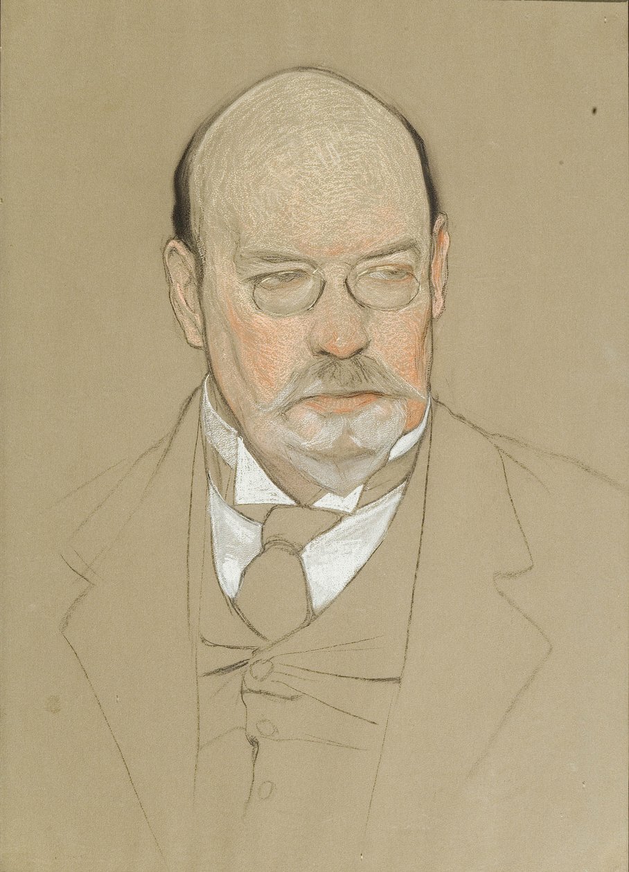 Ilja Ostrouhov festő portréja 1858-1929, 1923 alkotó: Nikolai Andreevich Andreev