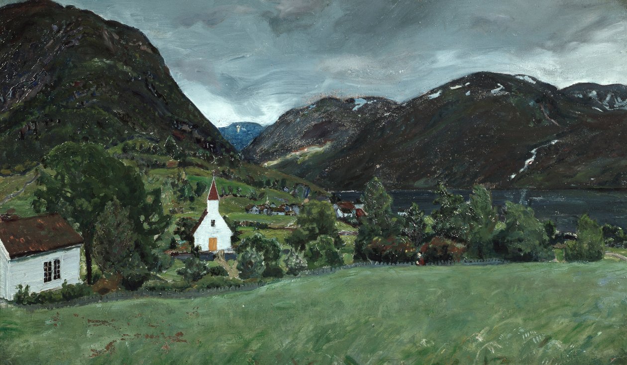 Alhusi paplak és templom alkotó: Nikolai Astrup