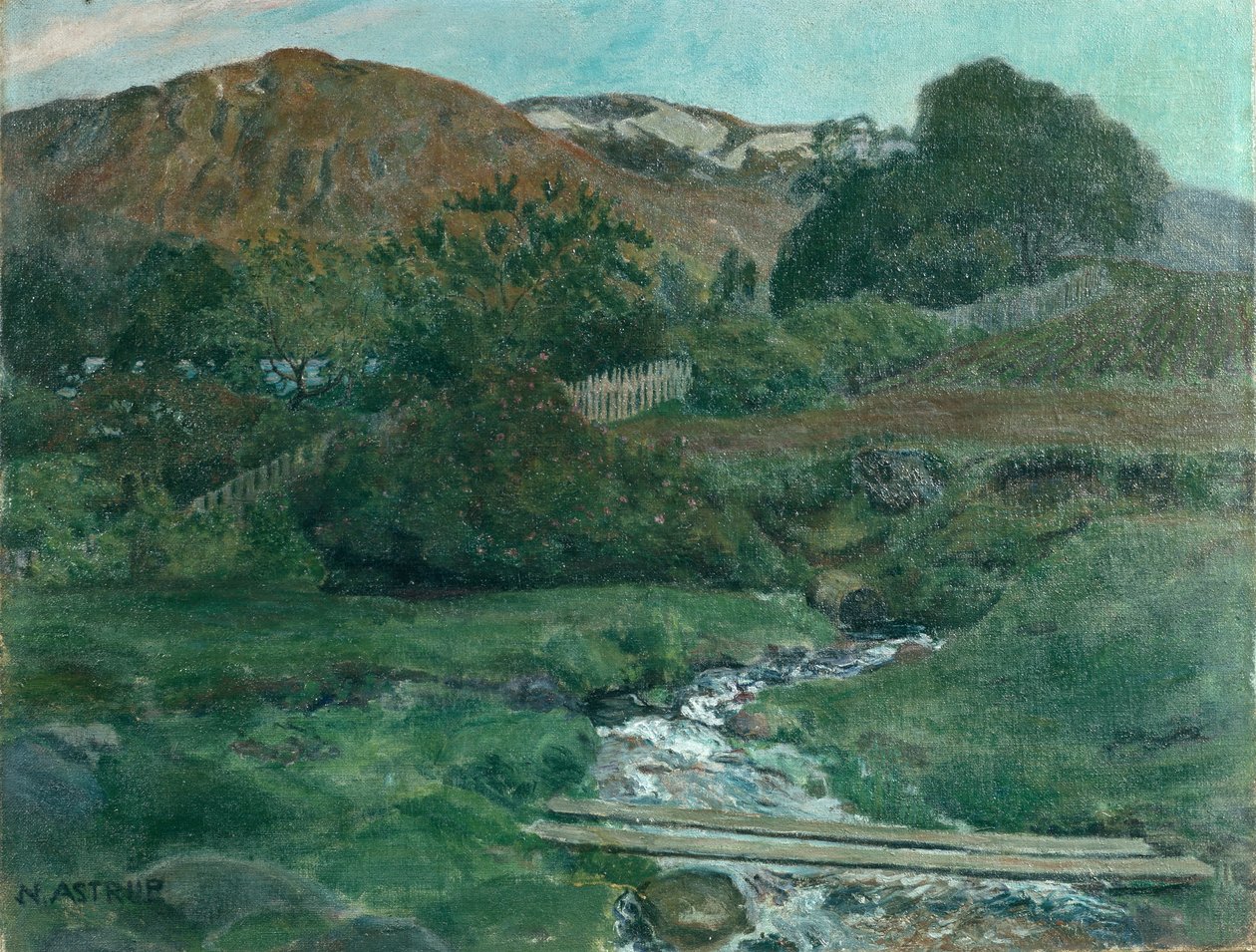Fényes júniusi éjszaka Jolsterben, 1907 körül alkotó: Nikolai Astrup