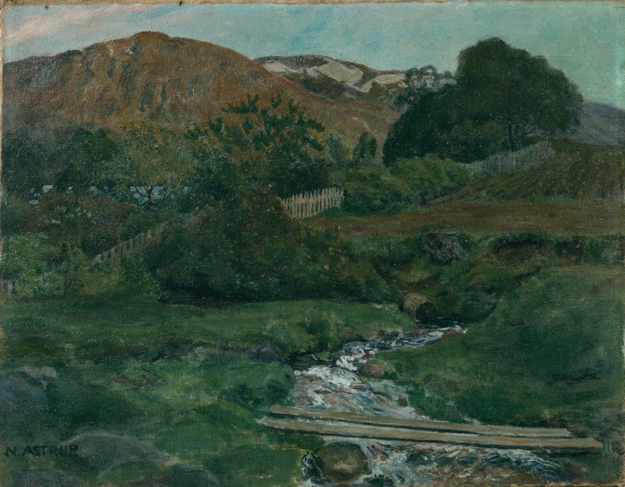 Fényes éjszaka Jolsterben, 1907 körül alkotó: Nikolai Astrup