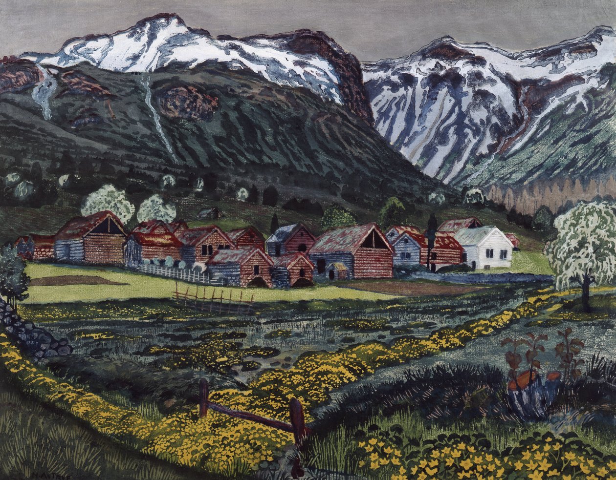 Boglárka éjszaka alkotó: Nikolai Astrup