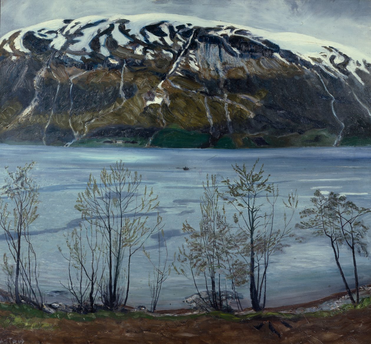 Szürke tavaszi este alkotó: Nikolai Astrup