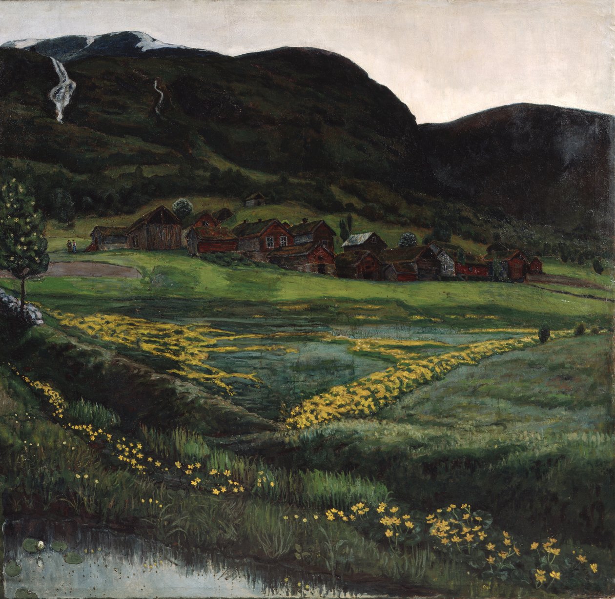 Június éjszaka és boglár éjszaka alkotó: Nikolai Astrup