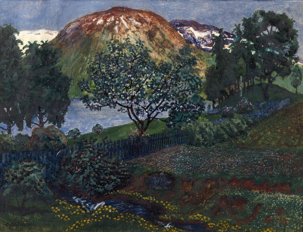 Júniusi este a kertben alkotó: Nikolai Astrup