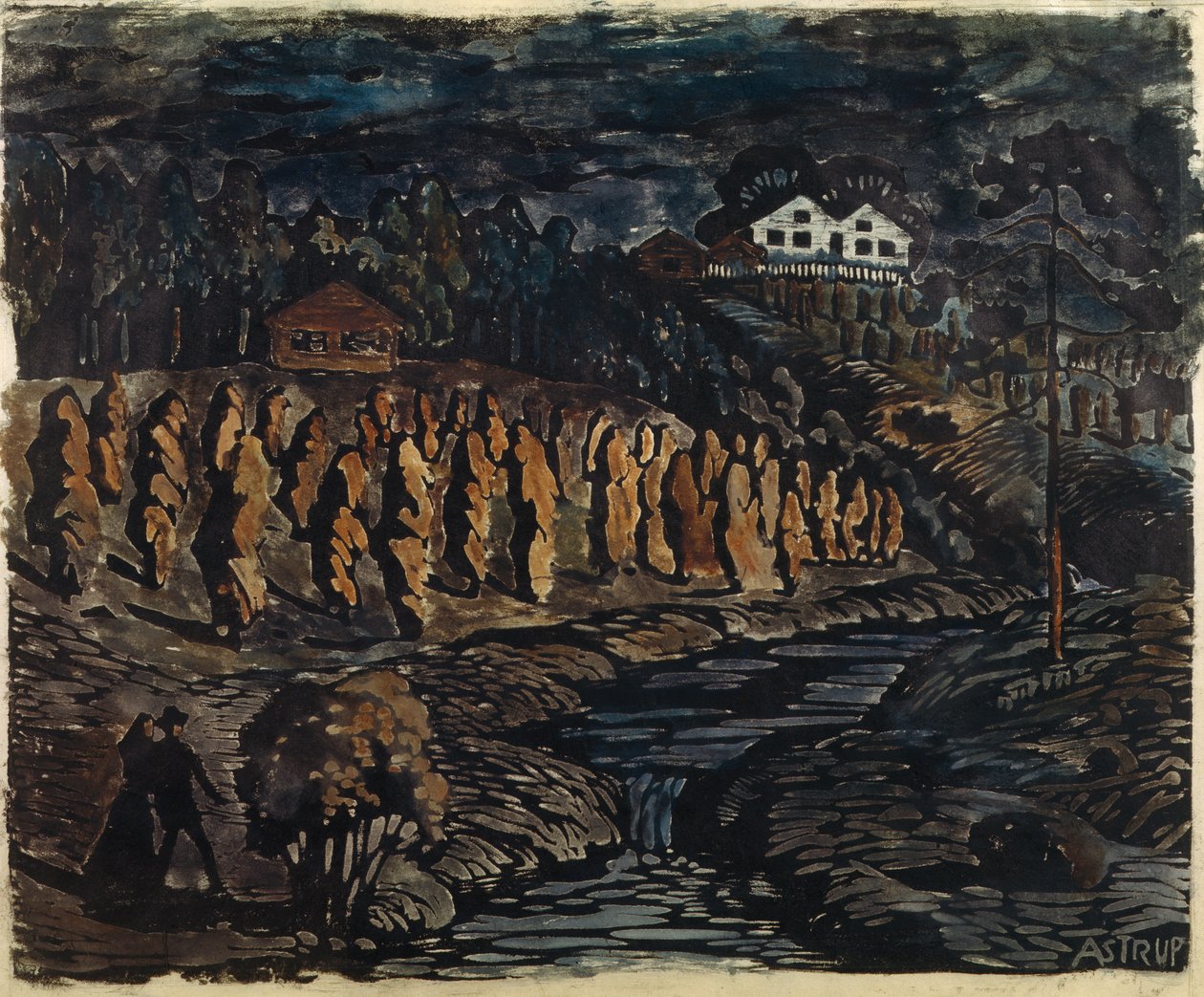 Nagy kévék egy rúdon alkotó: Nikolai Astrup