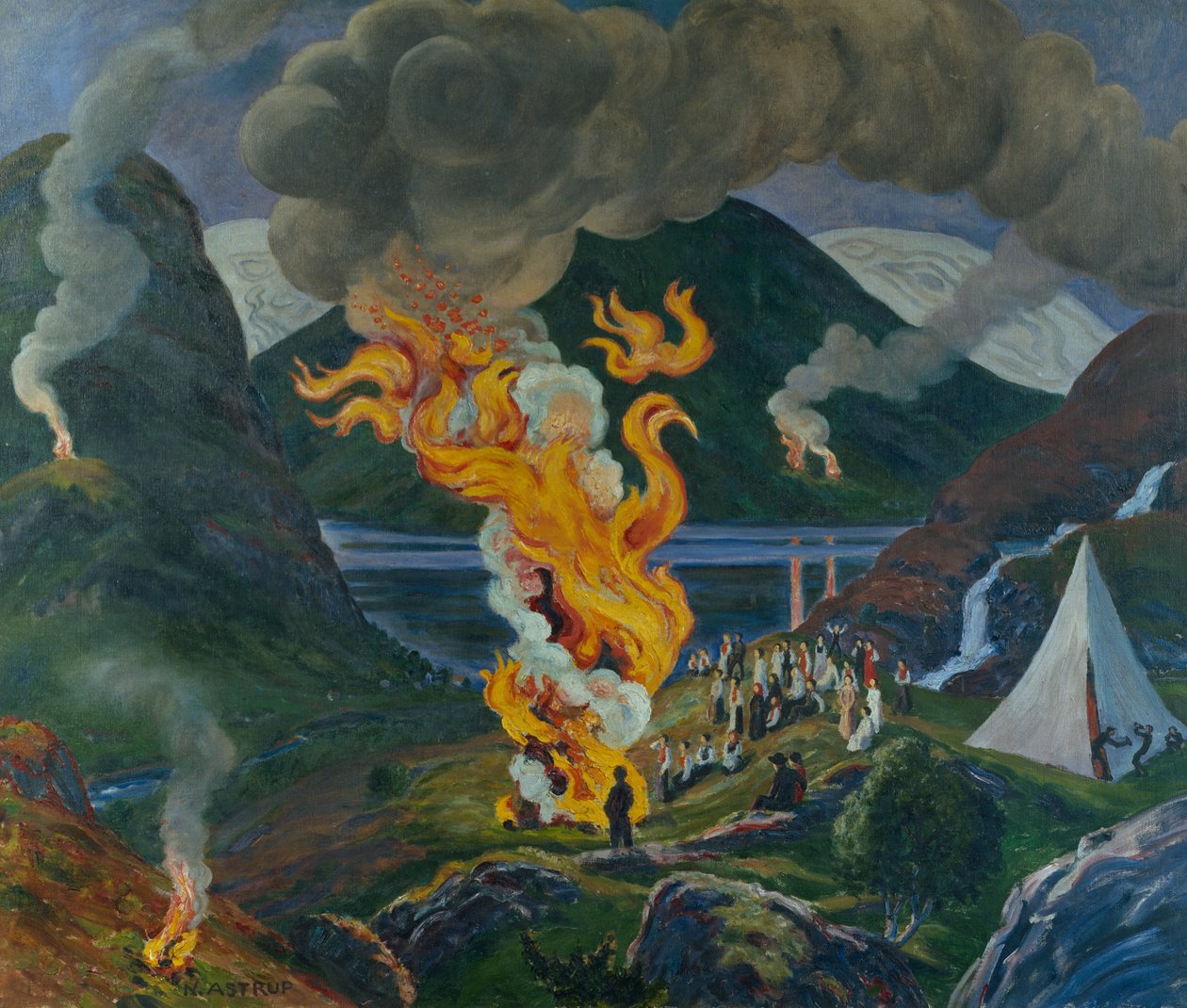 Szentiván tűz alkotó: Nikolai Astrup