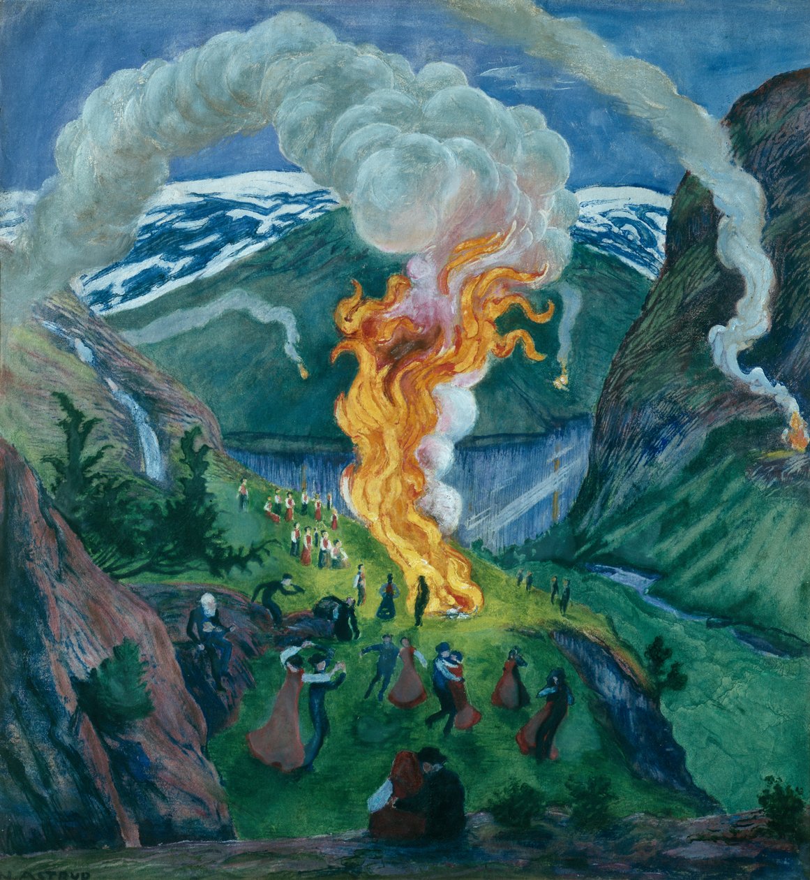 Szentiván tűz alkotó: Nikolai Astrup