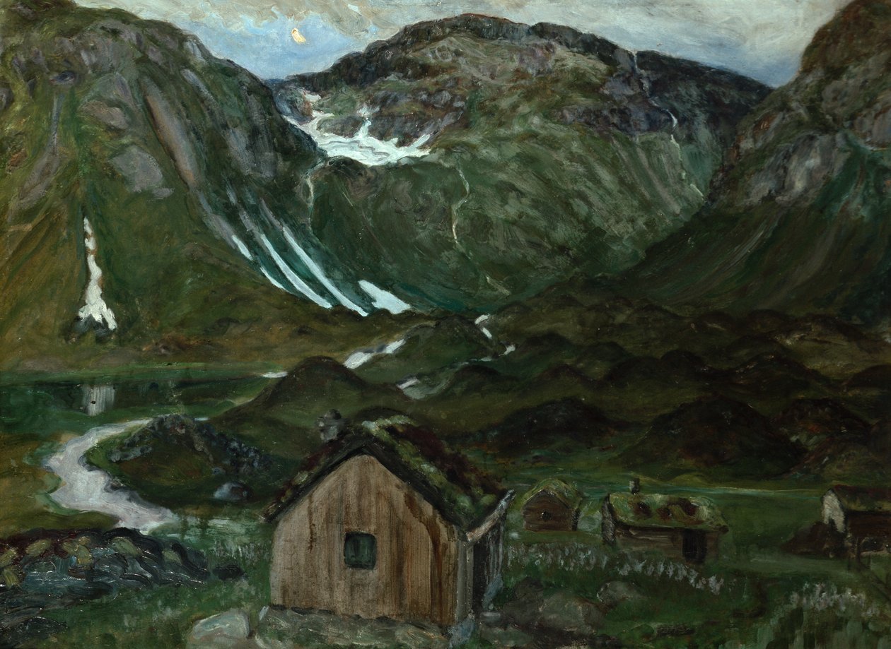 Legelő holdfényben alkotó: Nikolai Astrup