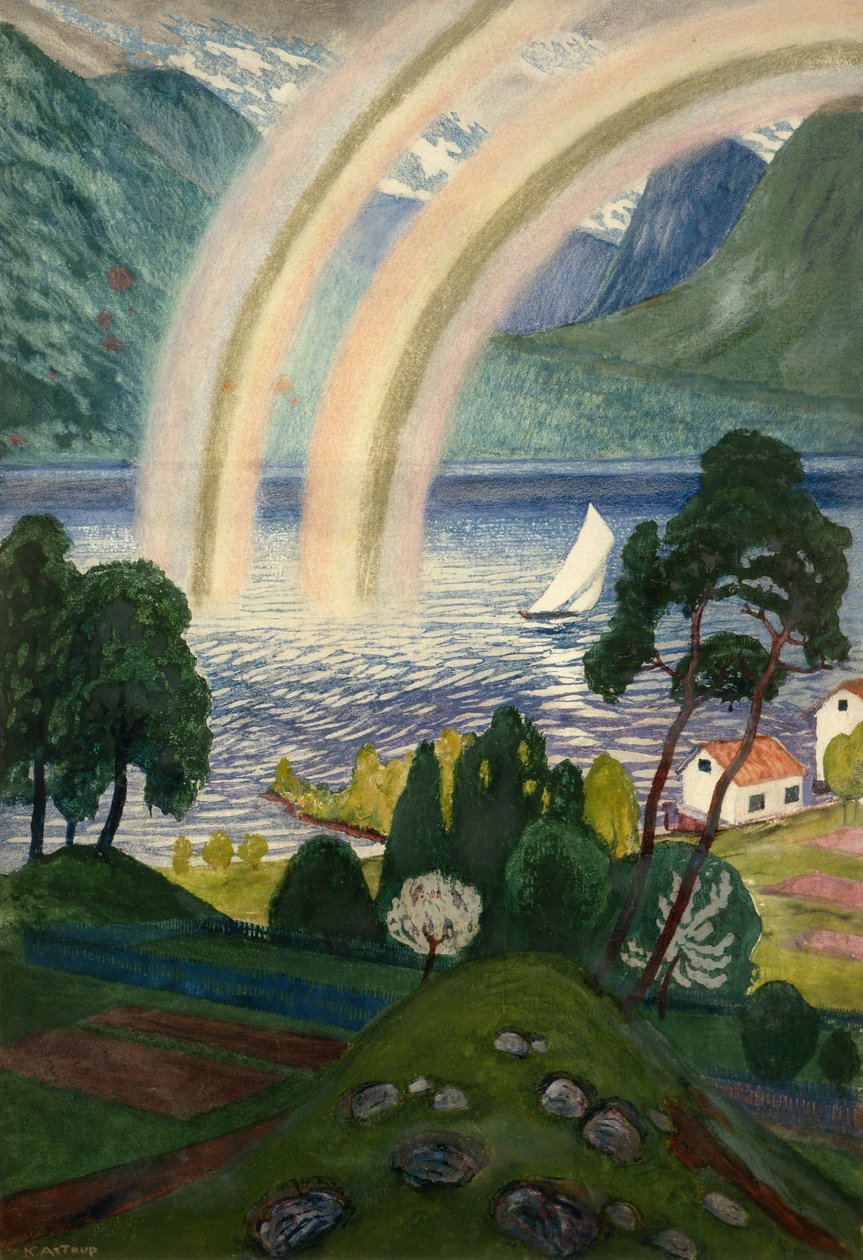 Szivárvány, nagy szivárvány alkotó: Nikolai Astrup