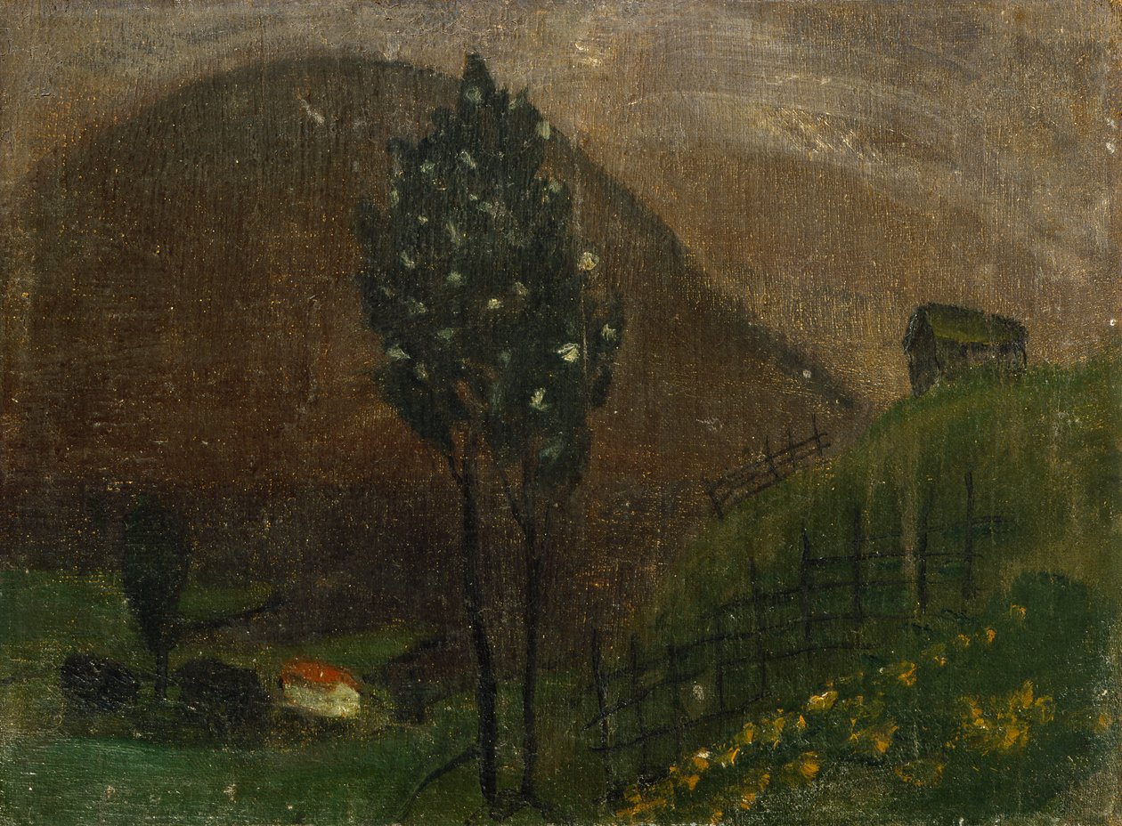 Tavaszi táj alkotó: Nikolai Astrup