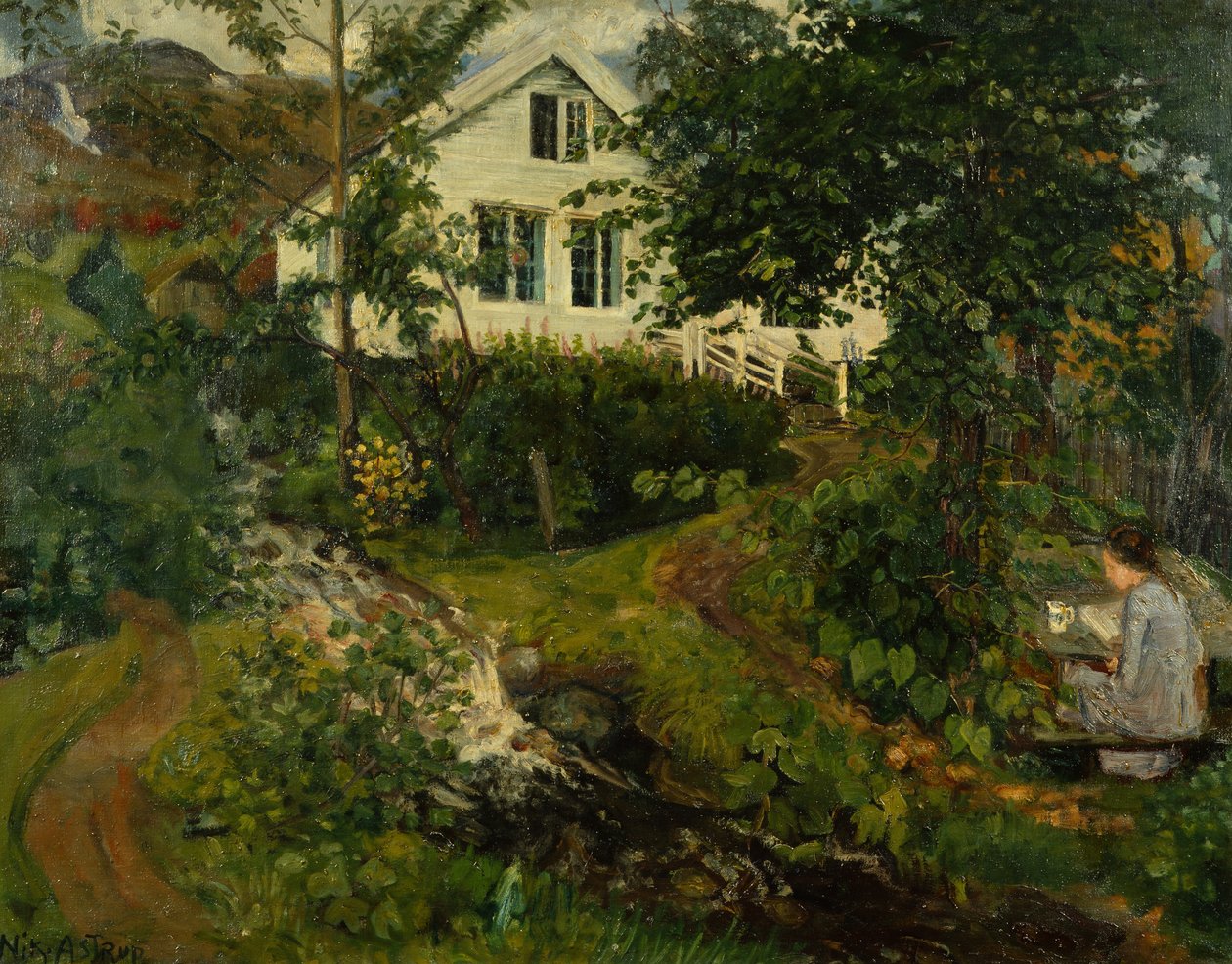 A régi paplak, 1908 előtt (olaj, vászon) alkotó: Nikolai Astrup