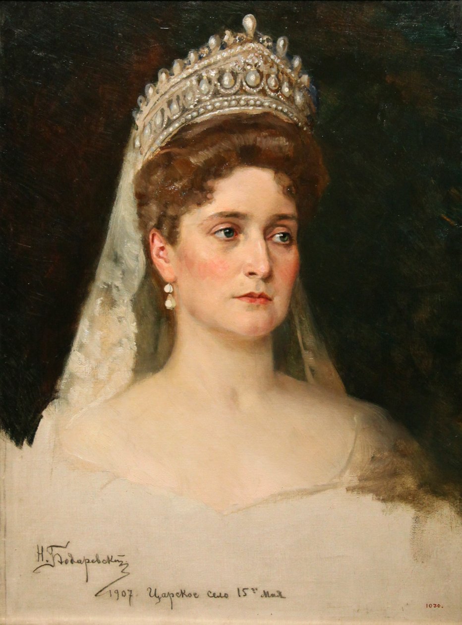 Alekszandra Fedorovna császárné portréja, 1907 alkotó: Nikolai Bodarevsky