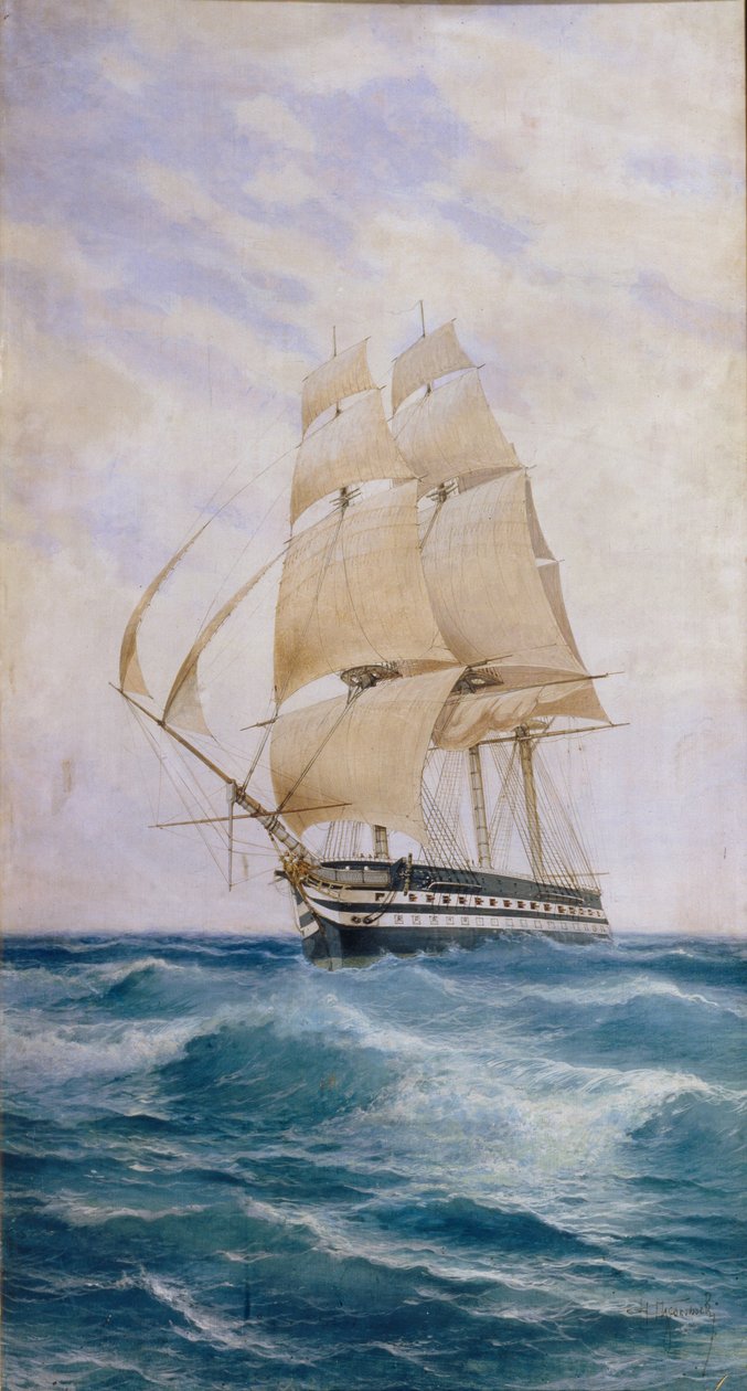 A hajó az Imperatritsa Mariya vonalon, 1890-es évek alkotó: Nikolai Dmitryevich Prokofyev