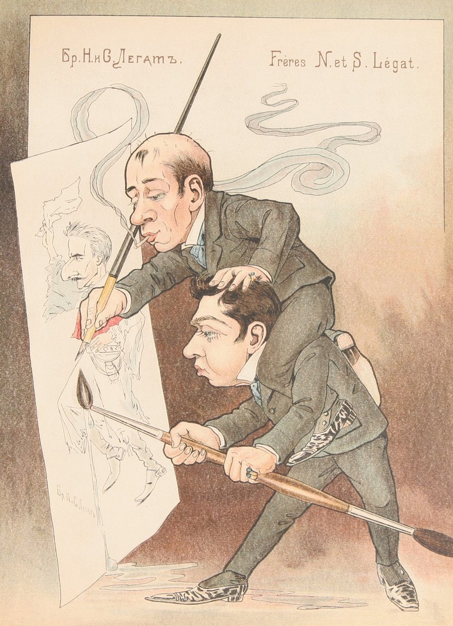 Önkarikatúra From: Orosz balett karikatúrákban, 1902-1905 alkotó: Nikolai Gustavovich Legat