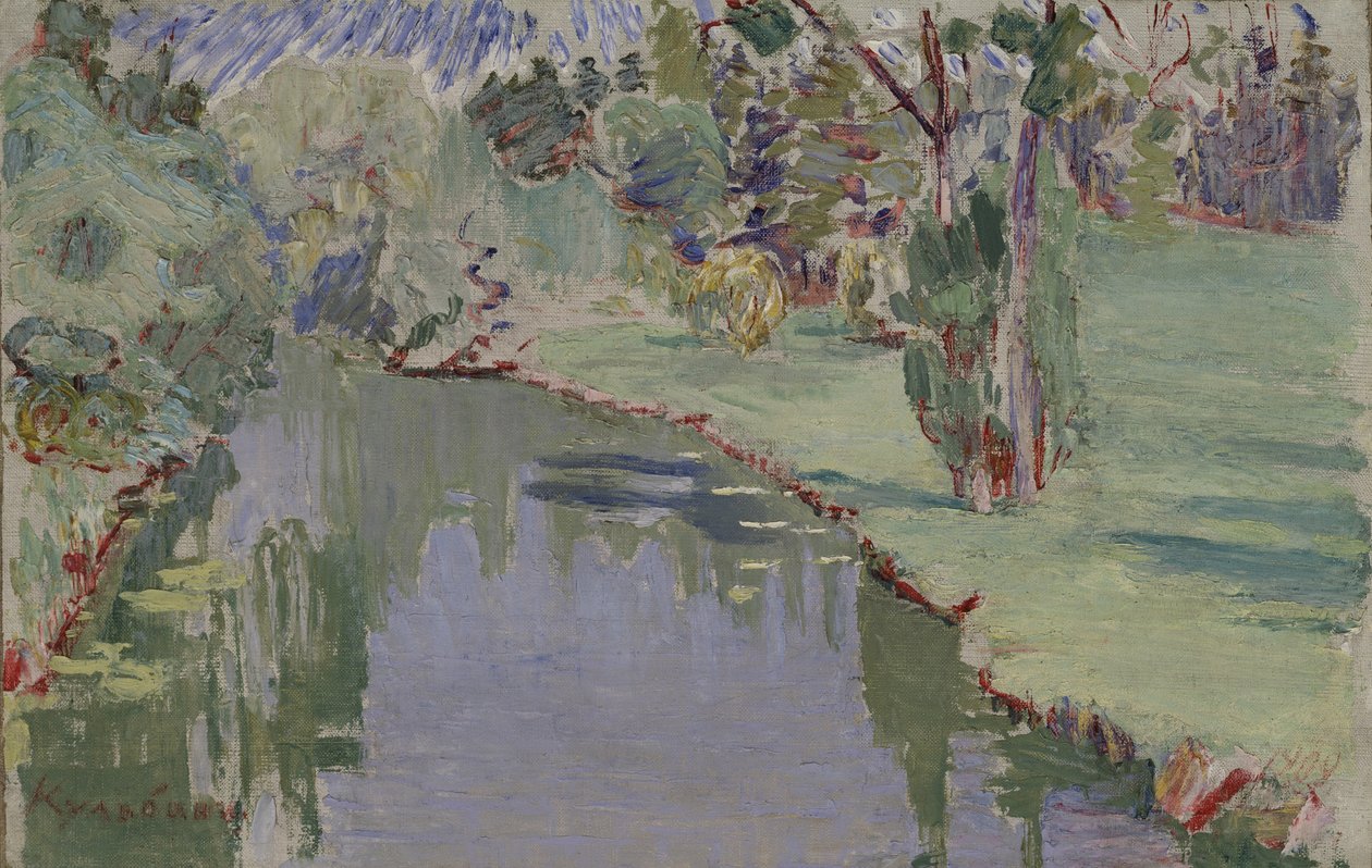 A Szlavjanka folyónál, 1909 alkotó: Nikolai Ivanovich Kulbin