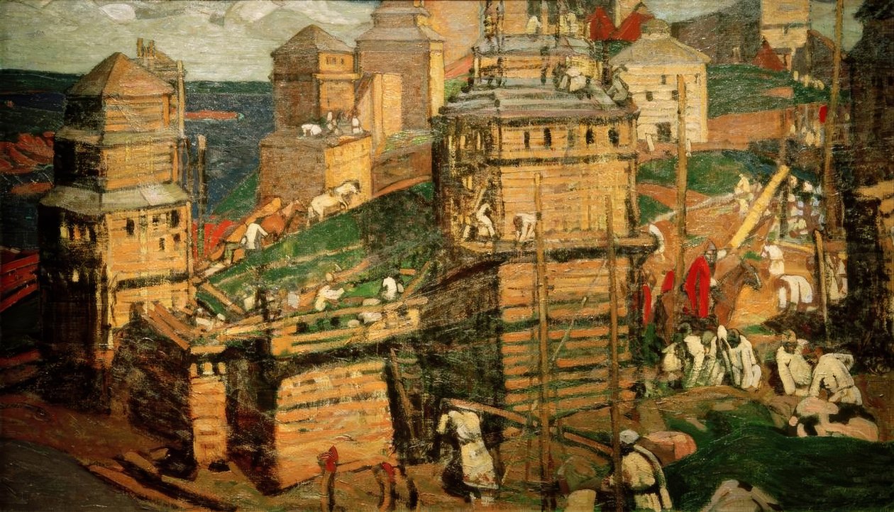 Város építése alkotó: Nikolai Konstantinowitsch Roerich