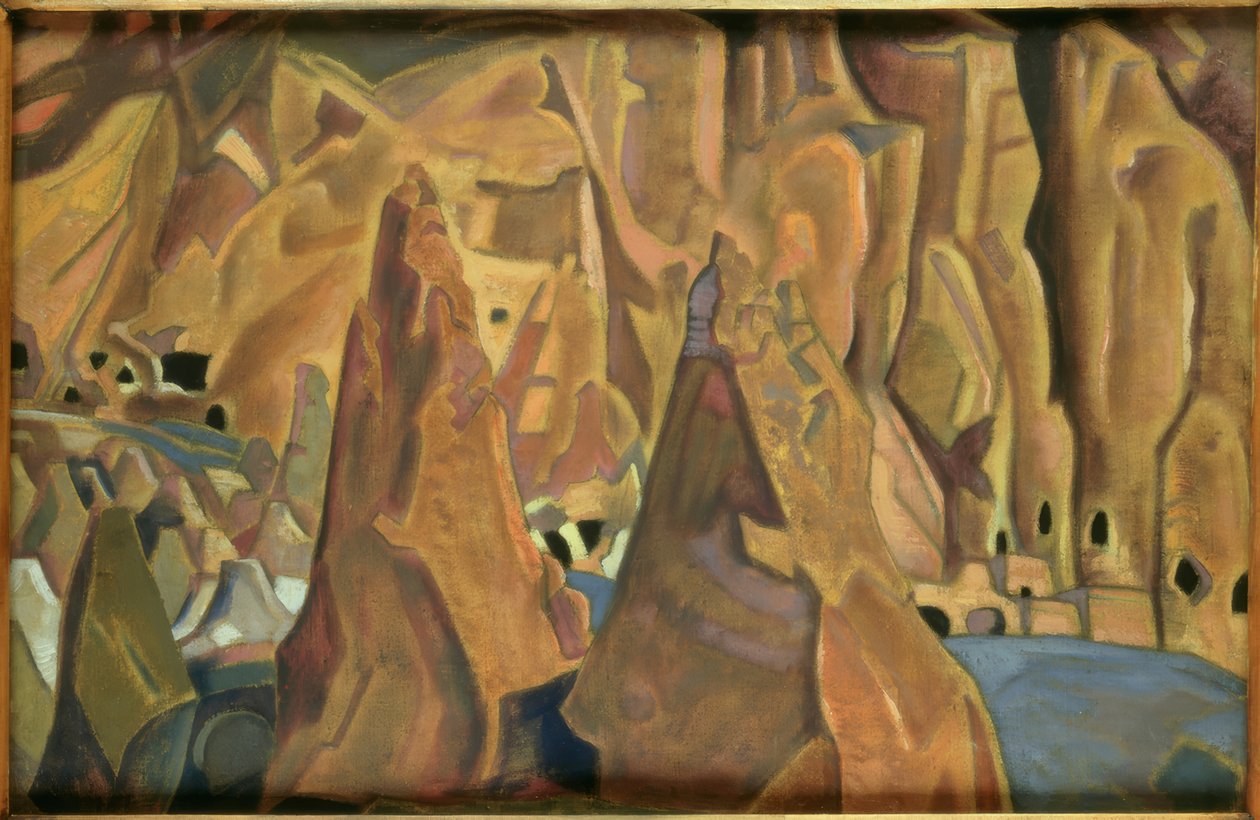 Carlsbad barlangok / N. K. Roerich festménye alkotó: Nikolai Konstantinowitsch Roerich