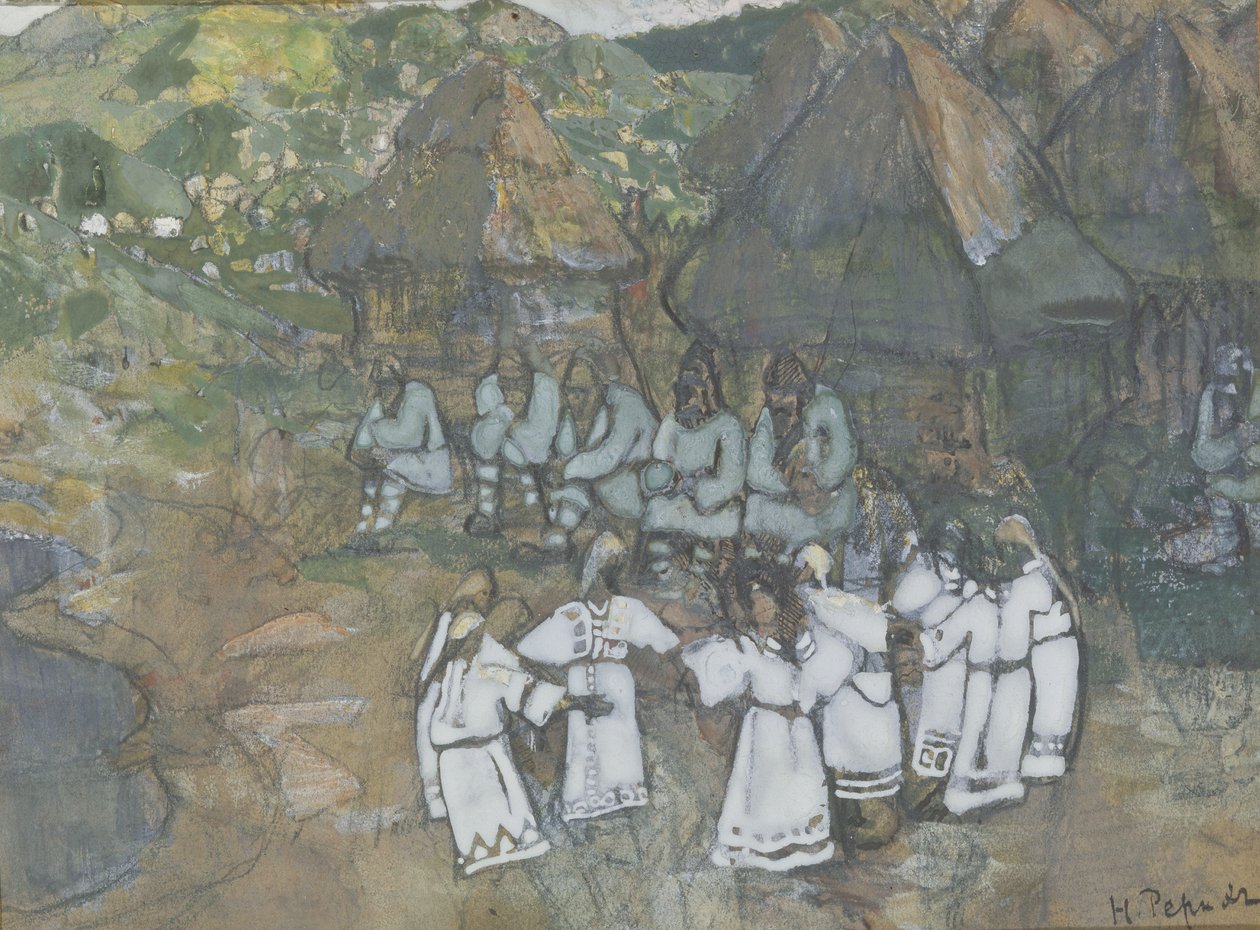 Körtánc, 1900-as évek eleje alkotó: Nikolai Konstantinowitsch Roerich