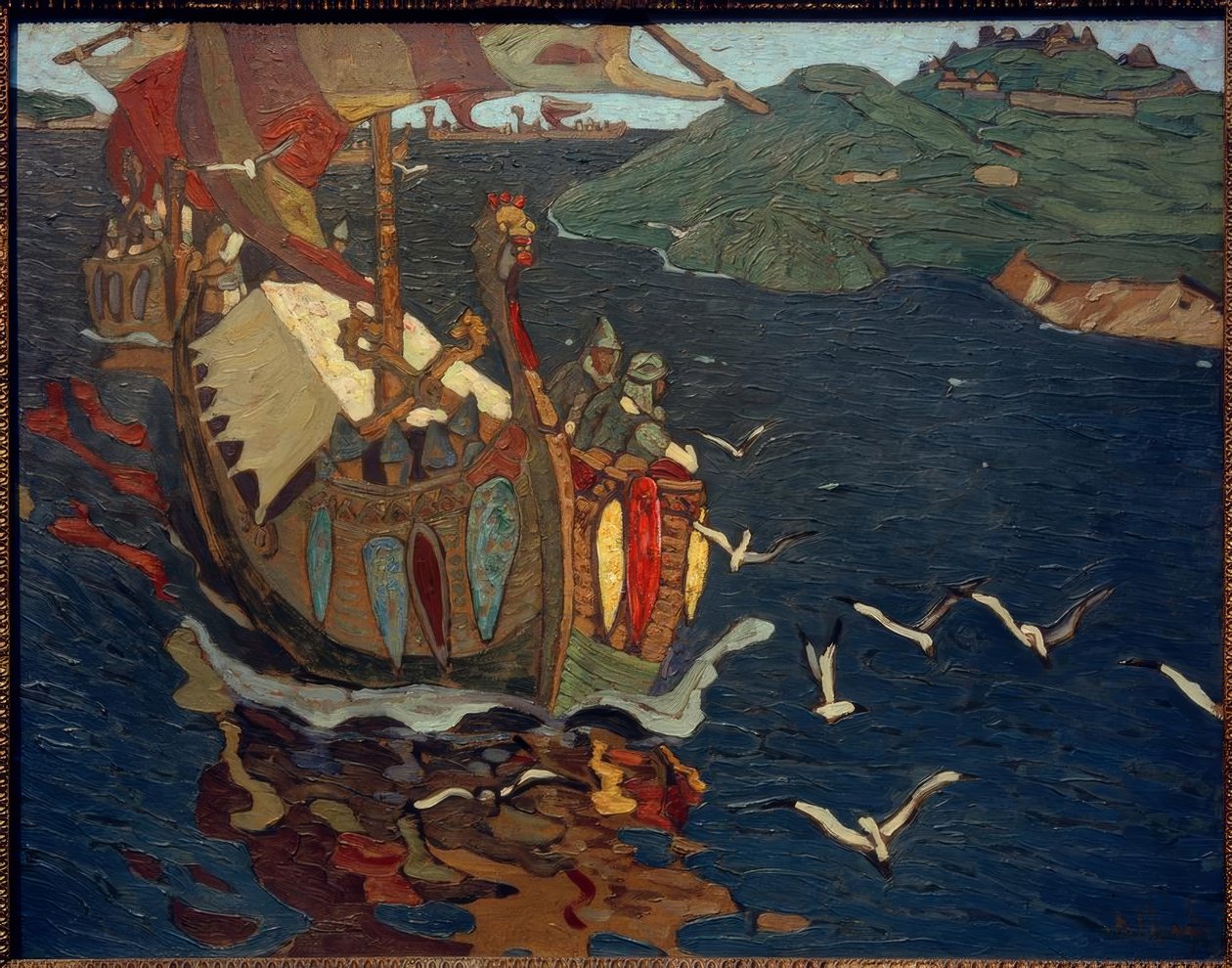 Külföldi kereskedők alkotó: Nikolai Konstantinowitsch Roerich
