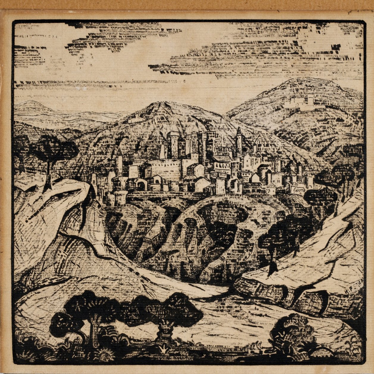Illusztráció Alexander Blok olasz verseihez, 1907 alkotó: Nikolai Konstantinowitsch Roerich
