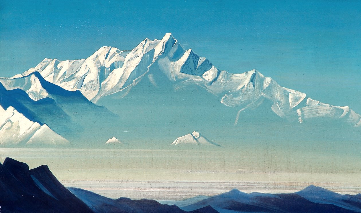 Öt kincs hegye, két világ, 1933. alkotó: Nikolai Konstantinowitsch Roerich
